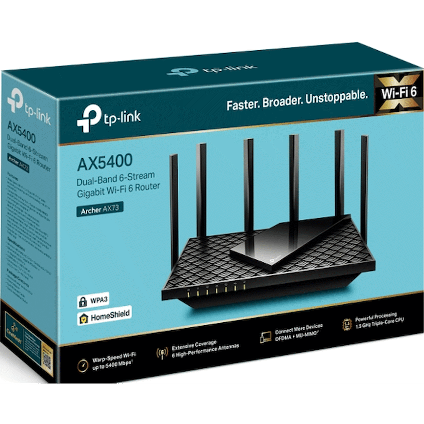 Archer AX73 AX5400 Dual-Band Wi-Fi 6 Router