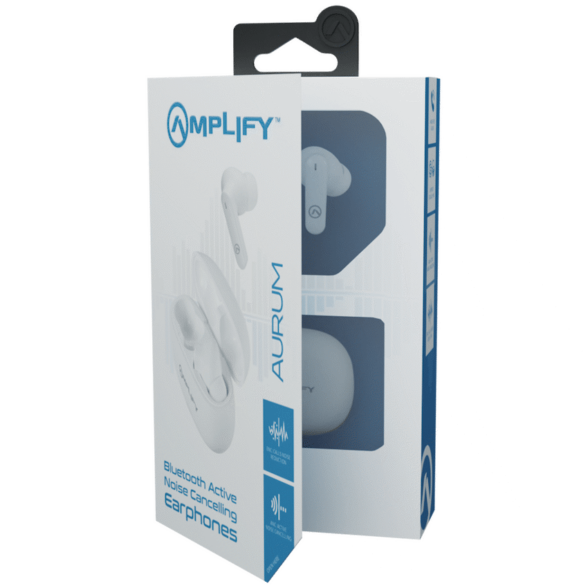 Amplify Aurum TWS Earphones with ANC + ENC - White