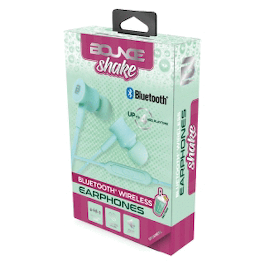 Bounce Shake Series Bluetooth Earphones - Mint - Guards On Duty Shop & Security Guards