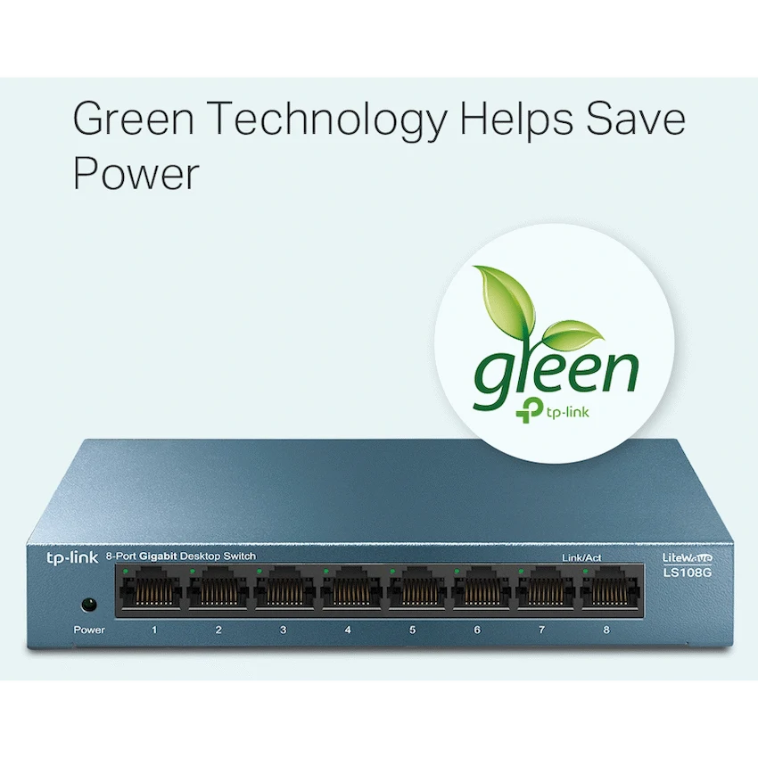 LS108G LiteWave 8-Port Gigabit Desktop Switch