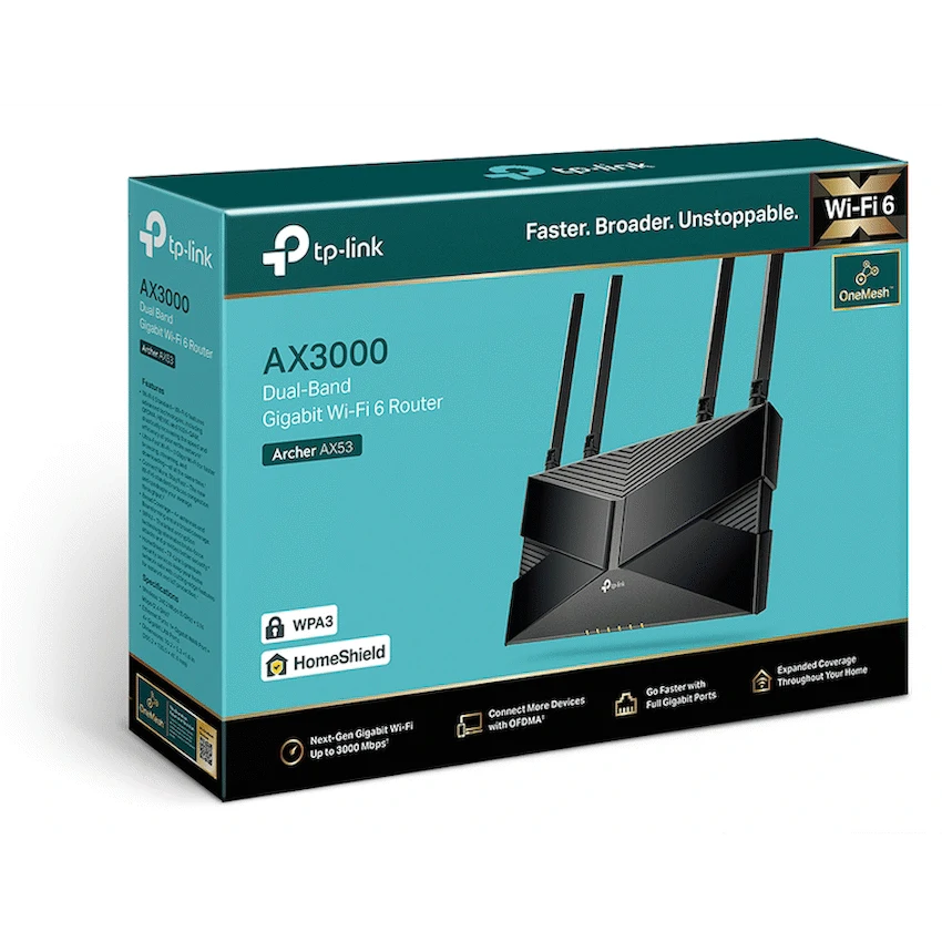 Archer AX53 AX3000 Dual-Band Wi-Fi 6 Router