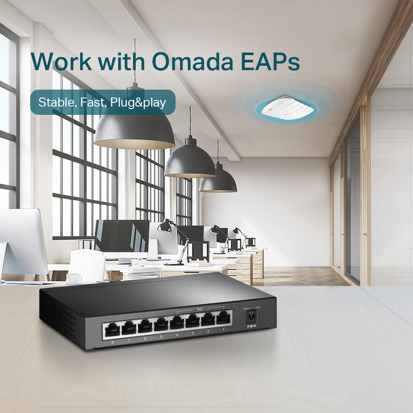 TL-SG1008P 8-Port Gigabit Desktop POE Switch