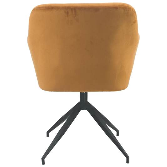 Everfurn Plush Swivel Casual Chair Burnt Orange - Single
