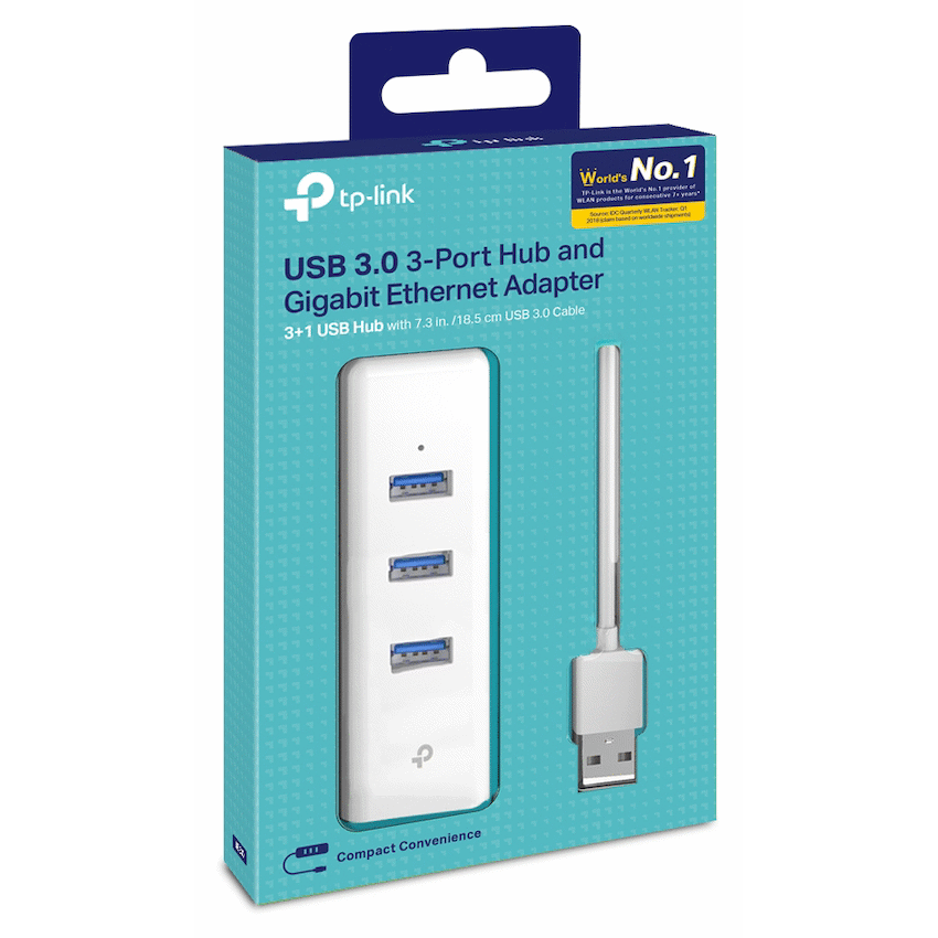 UE330 USB 3.0 to Gigabit Ethernet Network Adapter with 3-Port USB 3.0 Hub
