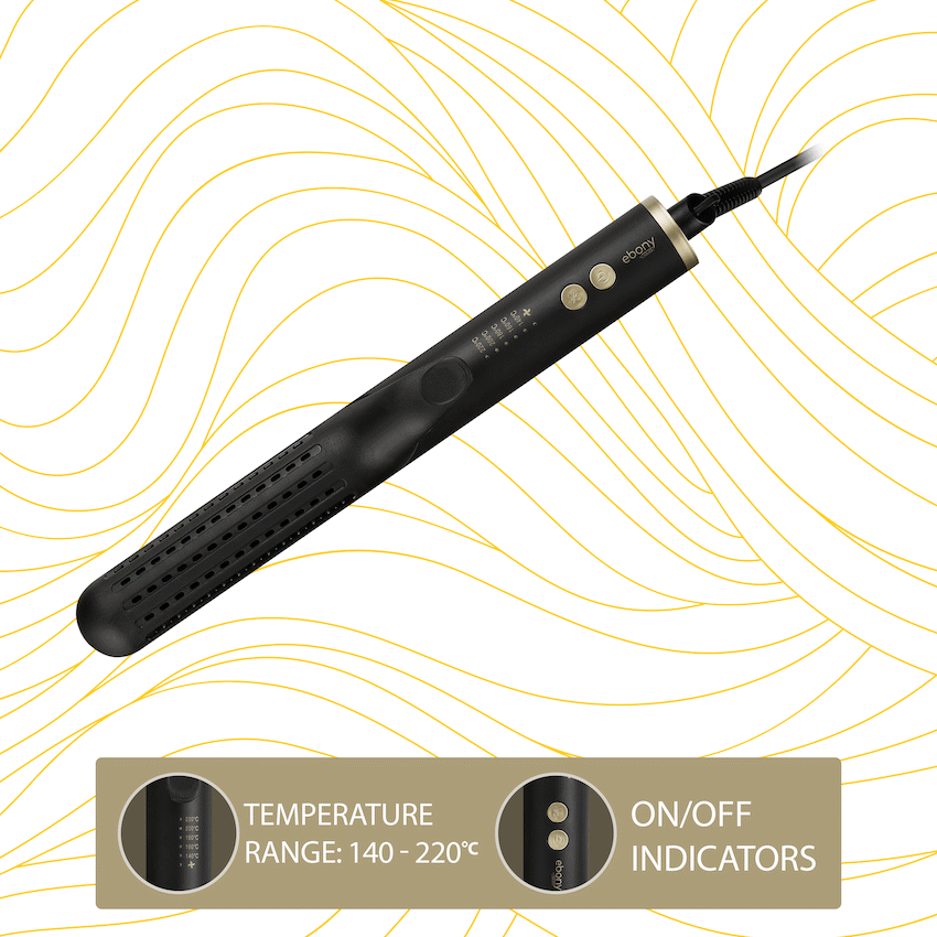 Carmen 2-in-1 Curler and Straightener - Ebony