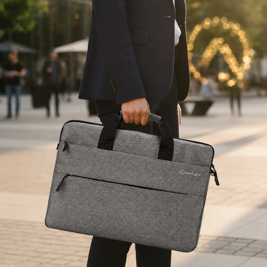 Amplify Cuba 15.6" Laptop Shoulder Bag Grey - Guards On Duty Shop & Security Guards