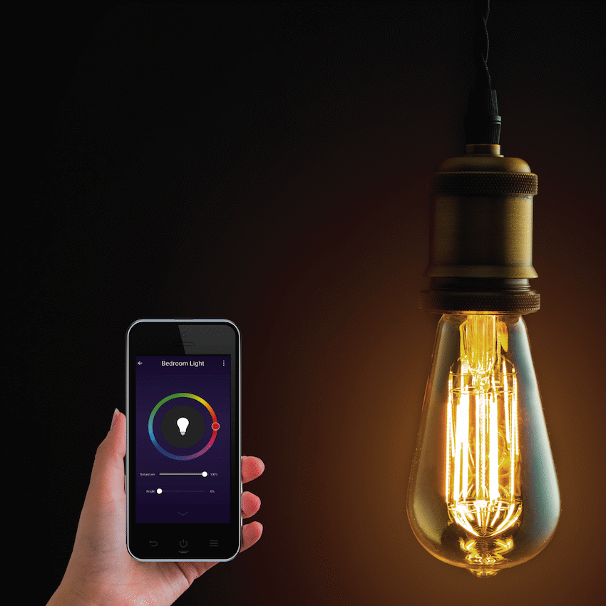 Smart Wi-Fi Bulb 5w LED Amber Filament Vintage Bayonet