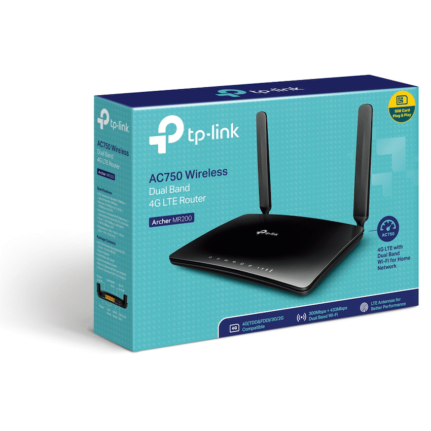 Archer MR200 AC750 Wireless Dual Band 4G LTE Router