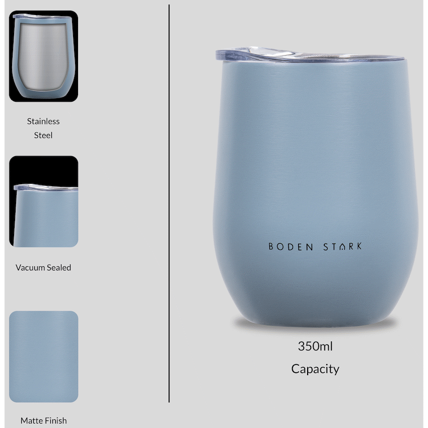 Boden Stark Tumbler 350ml Blue - Guards On Duty Shop & Security Guards