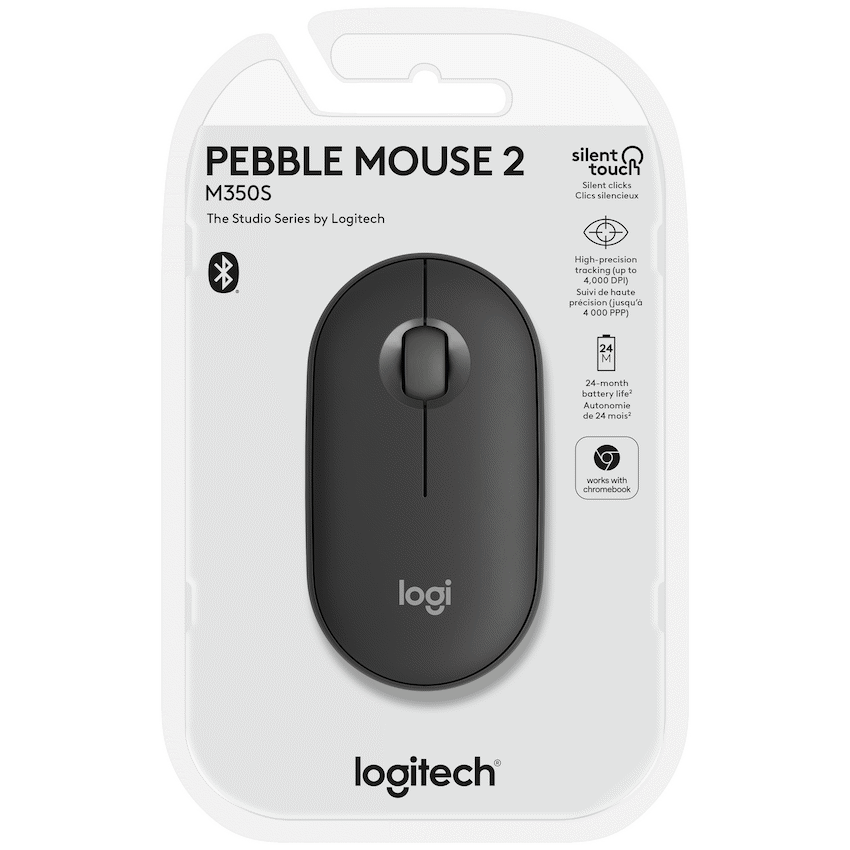 Logitech(R) Pebble Mouse 2 M350s - Tonal Graphite - BT - Dongleless