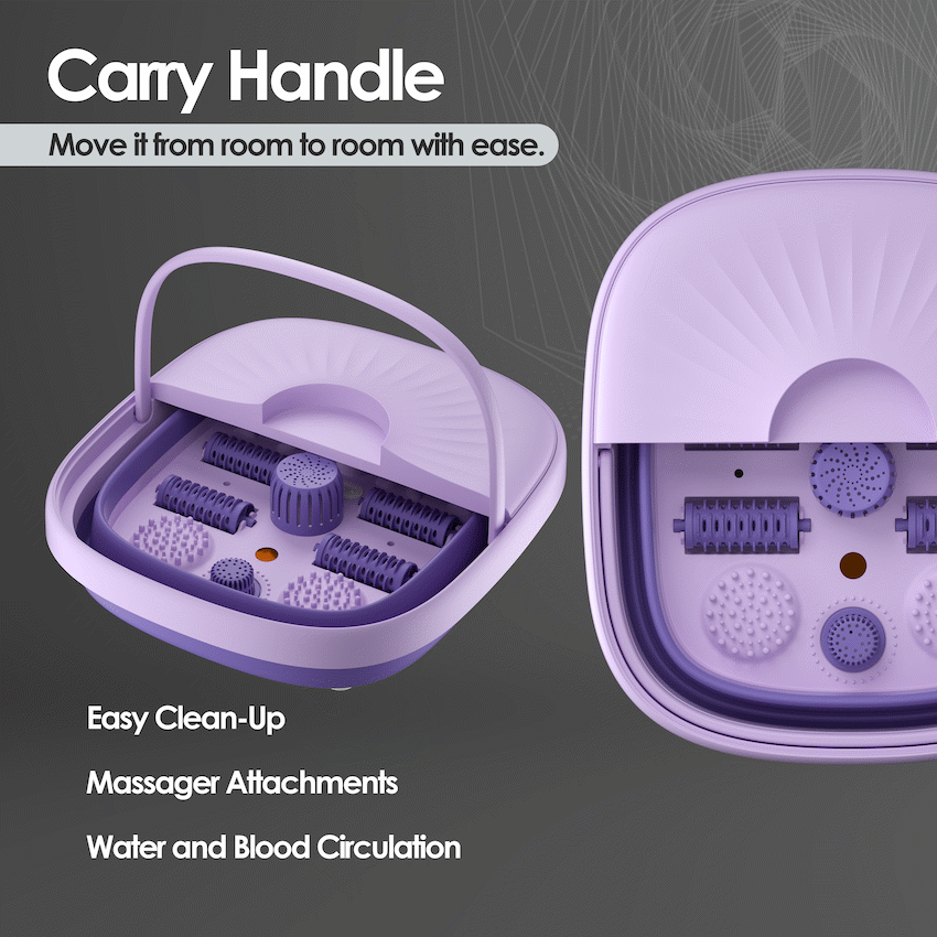 Elektra Folding Foot Spa Purple - Guards On Duty Shop & Security Guards