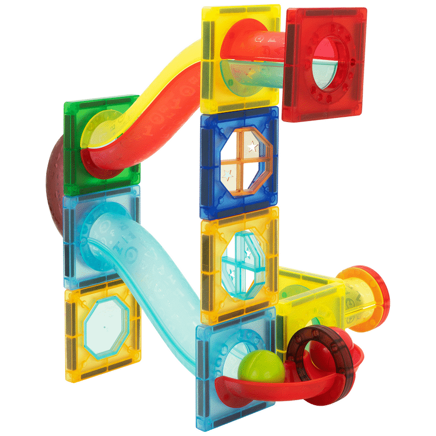45 Magnetic Tiles and Marble Run Parts - Guards On Duty Shop & Security Guards