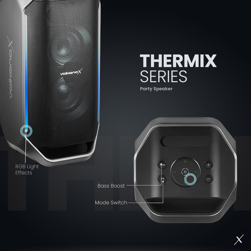 VolkanoX Thermix Series Party Speaker