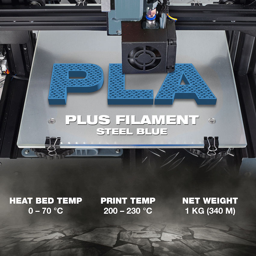 SA Filament Silk PLA Plus Filament 1kg - Steel Blue