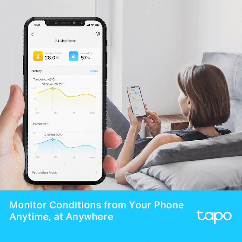 Tapo TP-Link Tapo T315 Smart 868mhz Temperature & Humidity Monitor