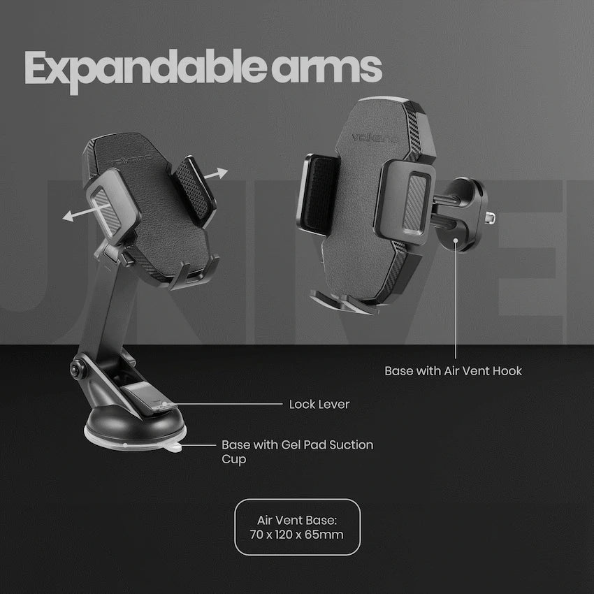 Volkano Extend Series Car Phone Holder with Swivel