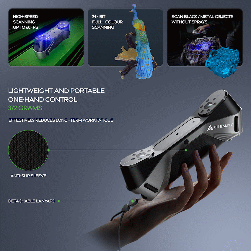 Creality CR-Scan Raptor 3D Scanner - Guards On Duty Shop & Security Guards