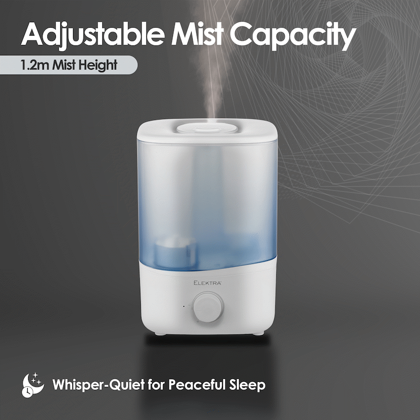 Elektra 3L Ultrasonic Humidifier - Guards On Duty Shop & Security Guards