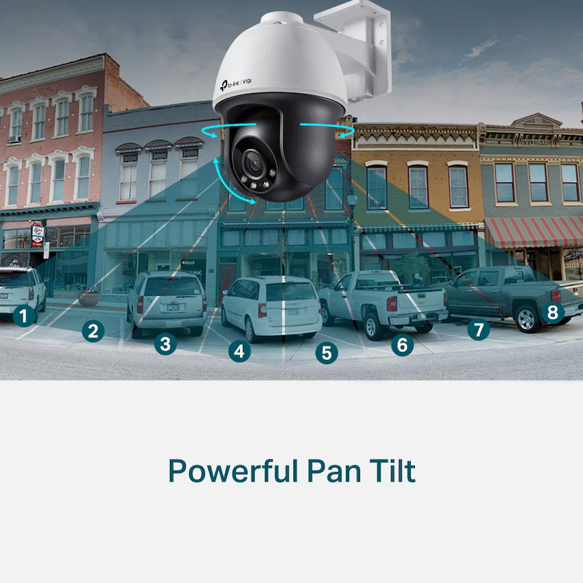 TP-Link Vigi C540 4MP 4mm Outdoor Full-Color PT Network Camera