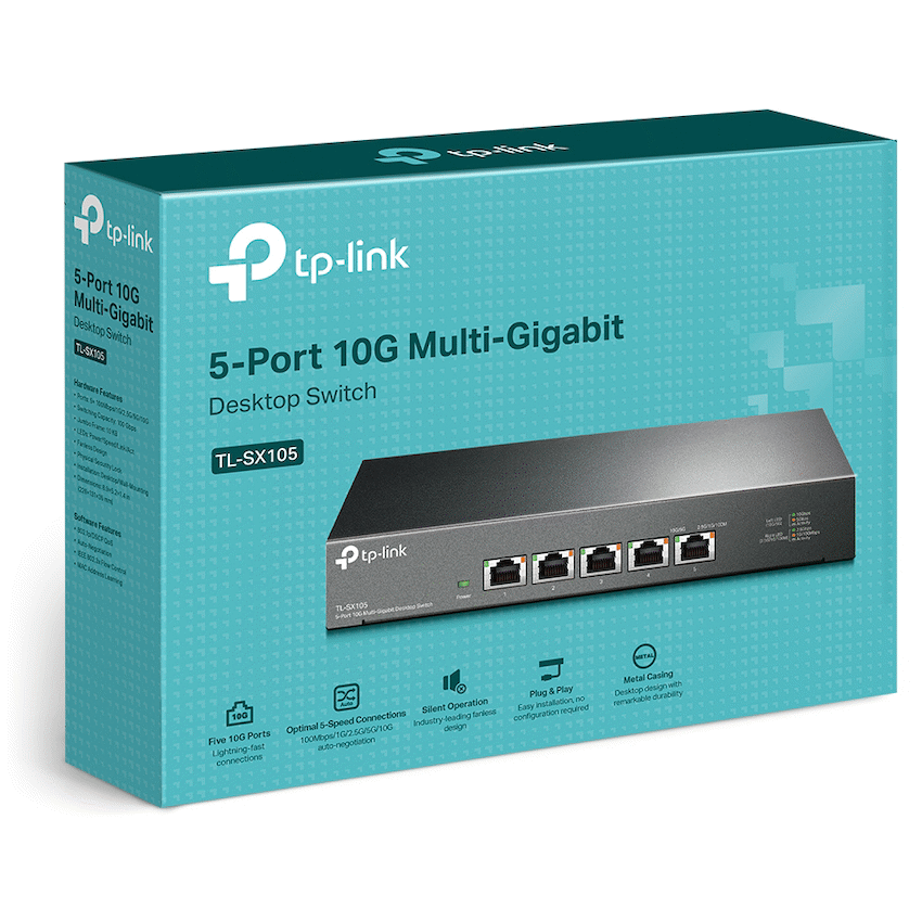 TL-SX105 5-Port 10G Multi-Gigabit Desktop Switch