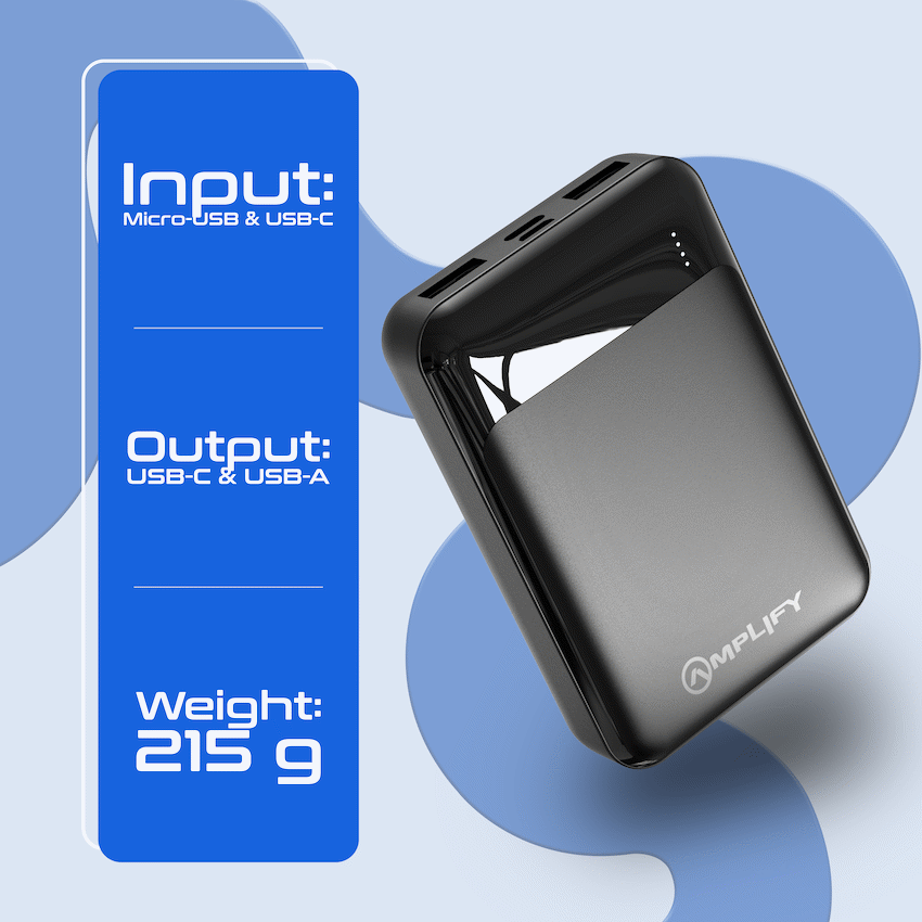 Amplify On The Fly 10,000mAh Power Bank - Guards On Duty Shop & Security Guards