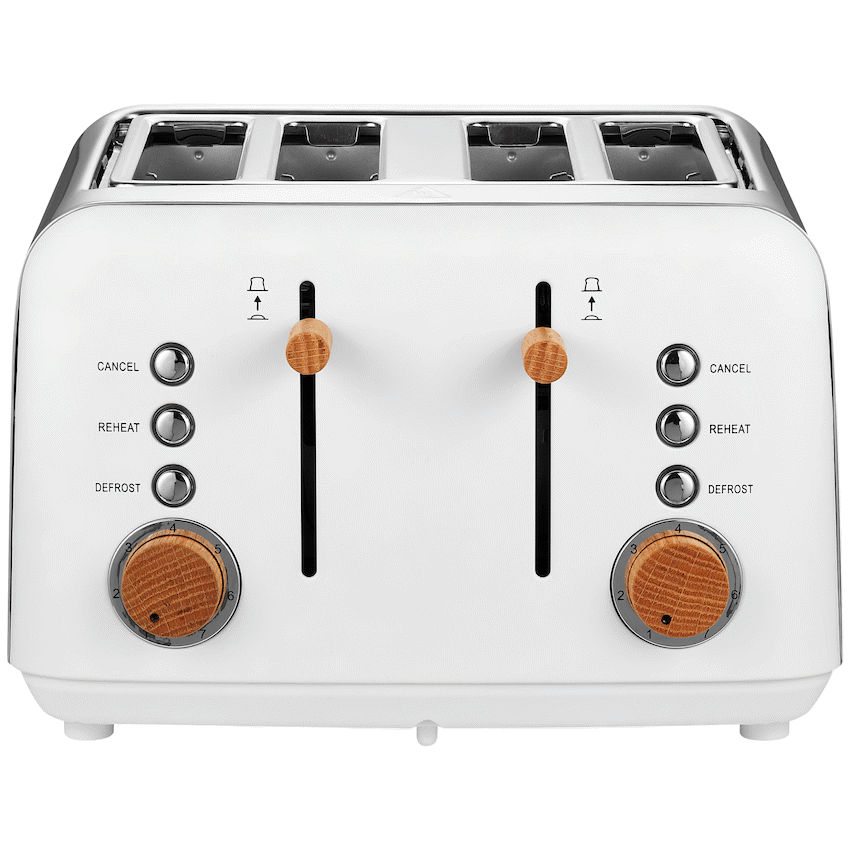 Boden Stark Anson Collection 4 Slice SS Toaster White - Guards On Duty Shop & Security Guards