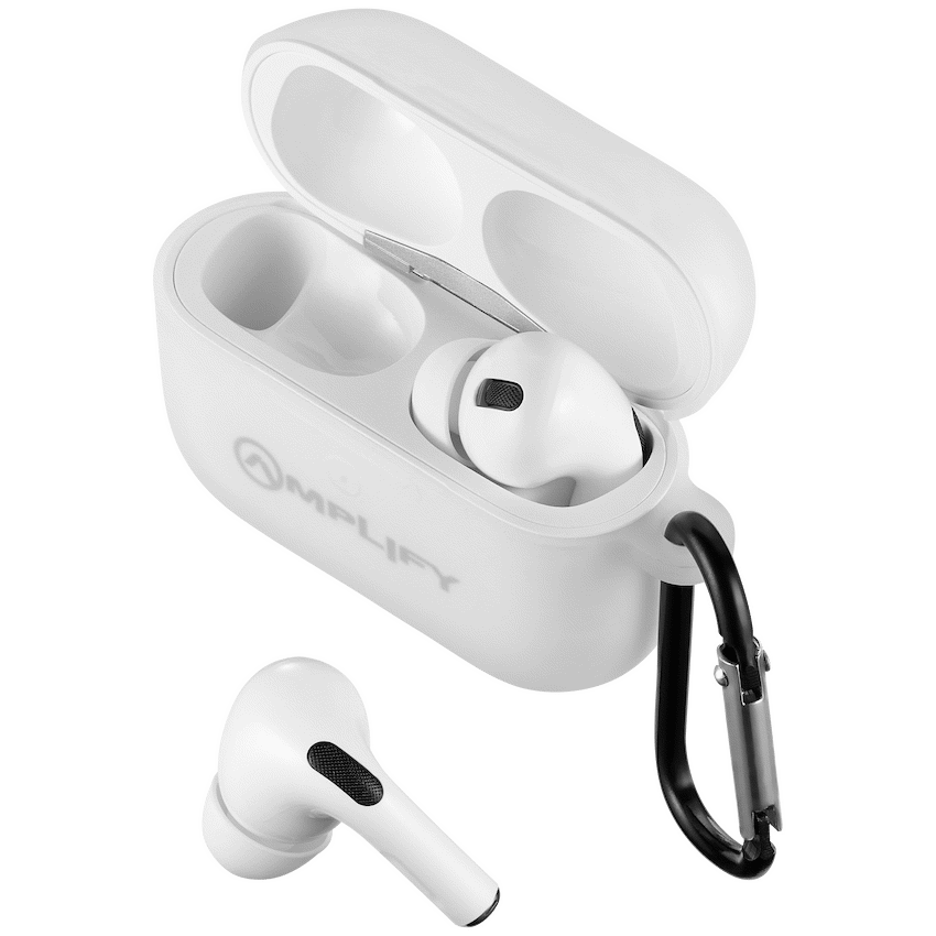 Amplify Note X Series TWS Earphones - White Case + White Cover - Guards On Duty Shop & Security Guards