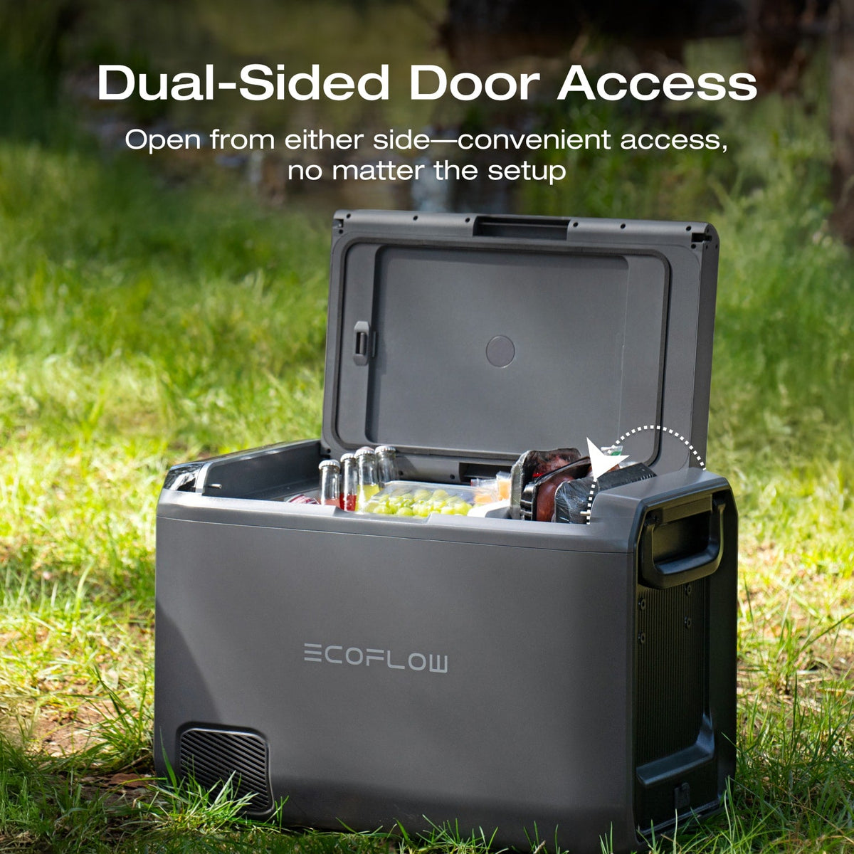 ECOFLOW GLACIER CLASSIC PORTABLE FRIDGE FREEZER - 45L - BATTERY PURCHASED SEPARATELY.