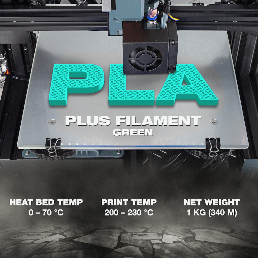 SA Filament PLA Plus Chrome Filament 1kg - Green