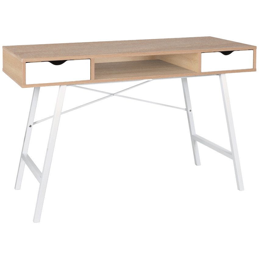 Everfurn Rain Work Desk - Study Desk with Two Drawers, Steel Frame, Adjustable Feet - Guards On Duty Shop & Security Guards