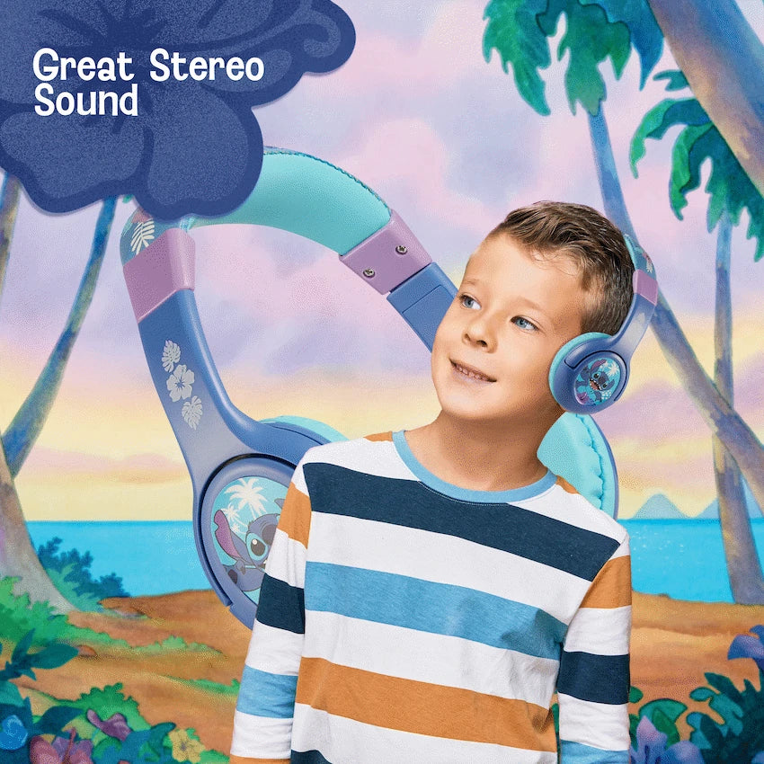 Disney Stitch Padded Auxiliary Headphones