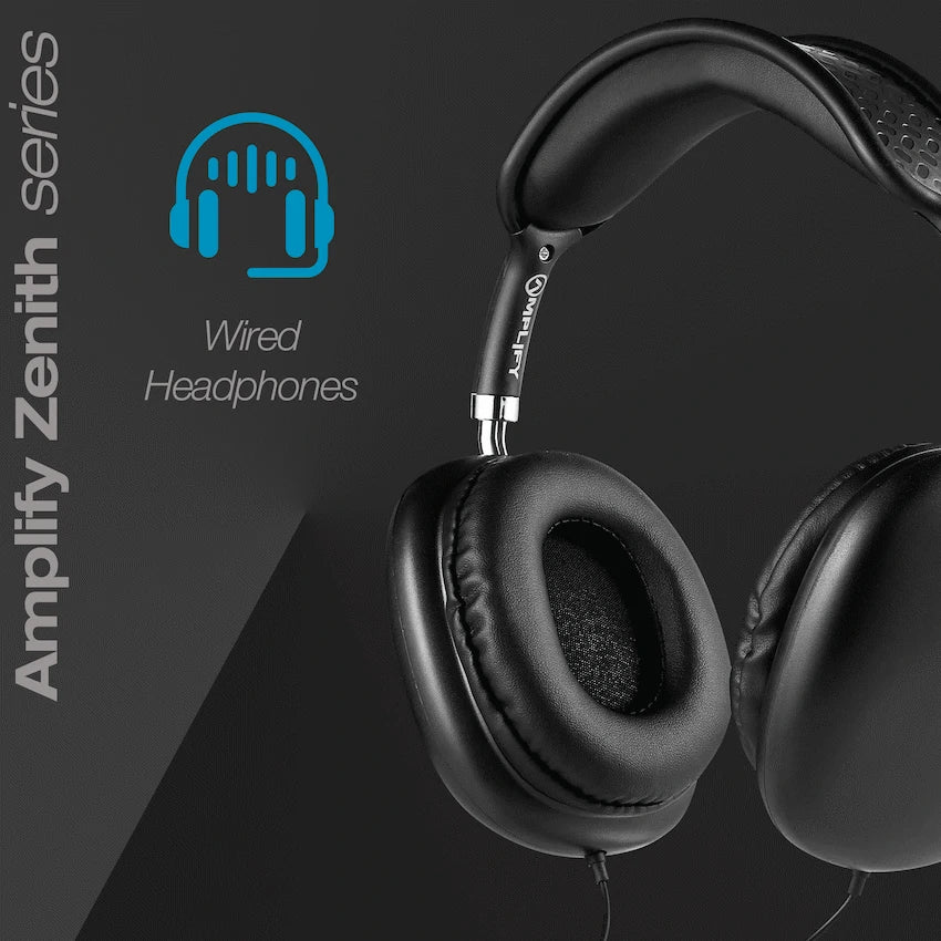 Amplify Zenith Series Aux Headphones - Black - Guards On Duty Shop & Security Guards
