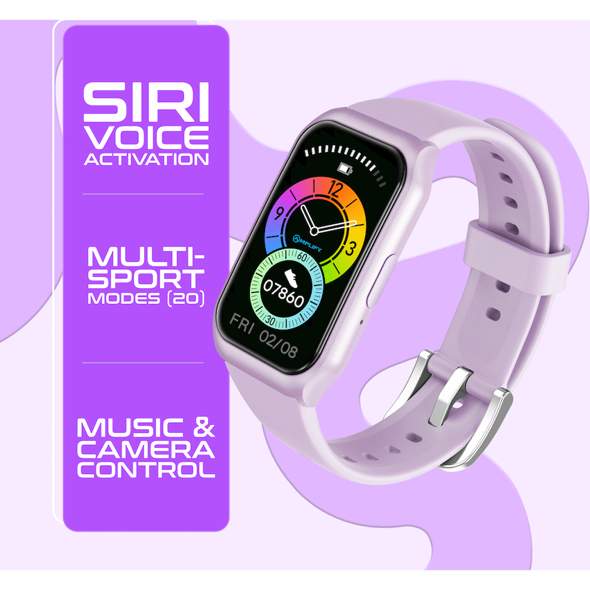 Amplify Lyra Series Smartwatch - Purple - Guards On Duty Shop & Security Guards