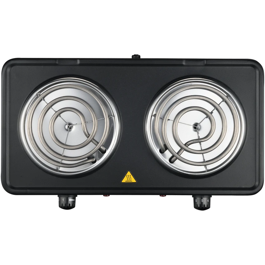 Elektra Double Spiral Hot Plate - Black - Guards On Duty Shop & Security Guards