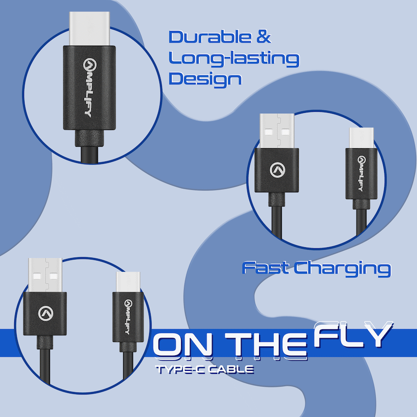Amplify on the Fly USB to Type-C Cable 1m - Guards On Duty Shop & Security Guards