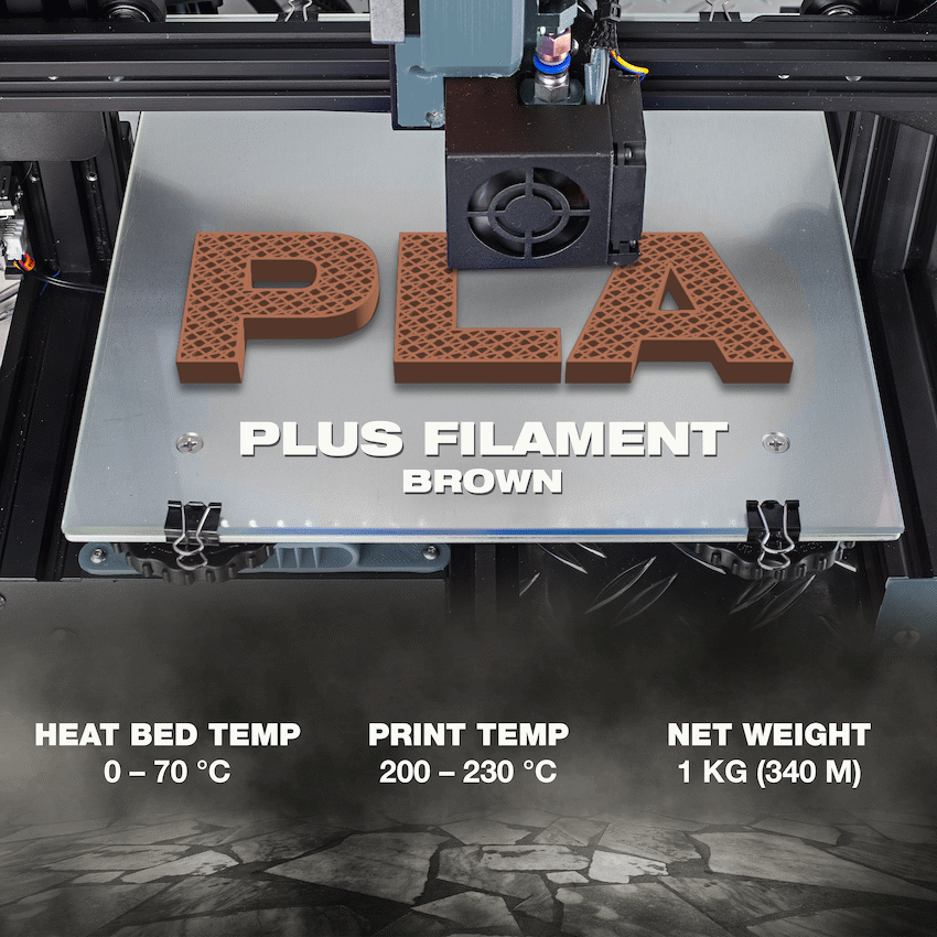 SA Filament Silk PLA Plus Filament 1kg - Brown