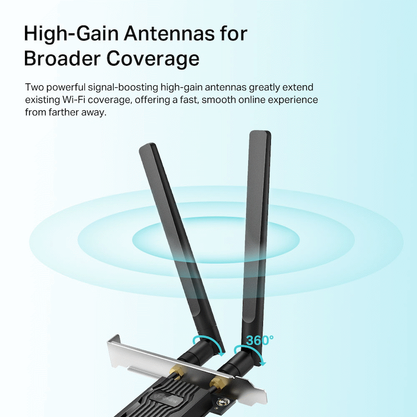 Archer TX20E AX1800 Wi-Fi 6 Bluetooth 5.2 PCIe Adapter