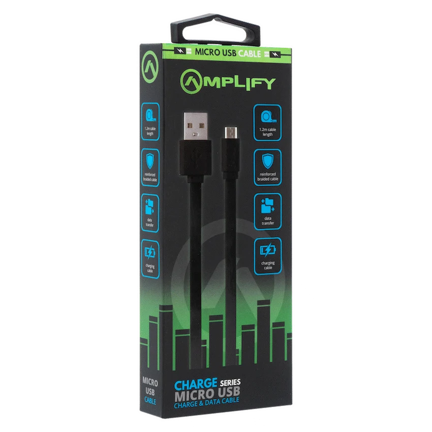 Amplify Charge Series Micro USB Charge Cable - Guards On Duty Shop & Security Guards