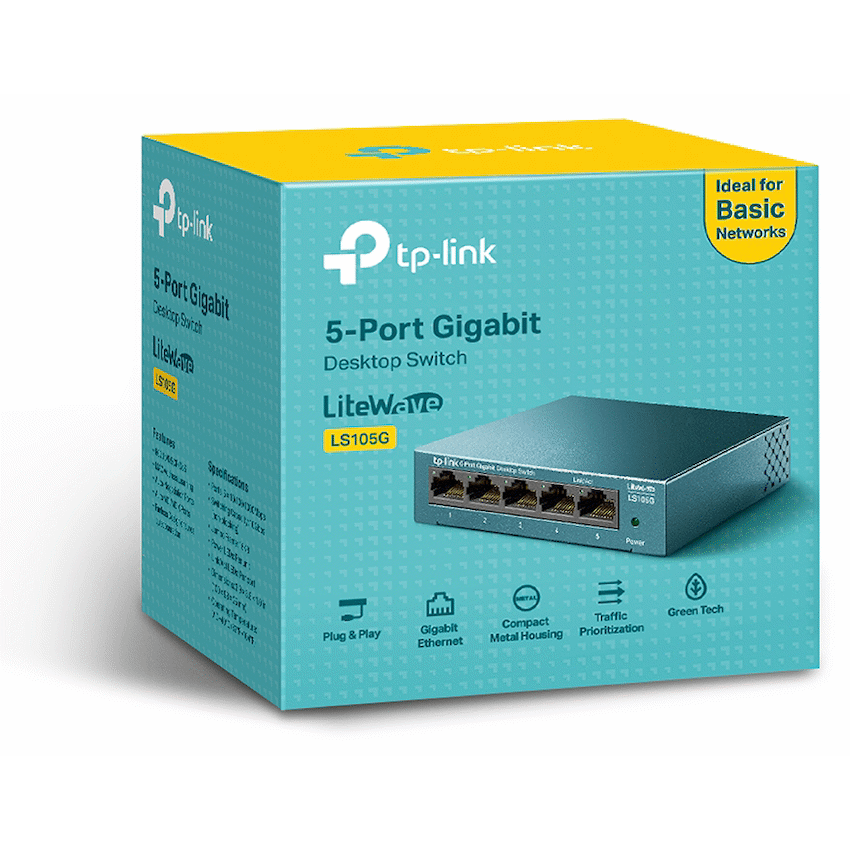 LS105G LiteWave 5-Port Gigabit Desktop Switch