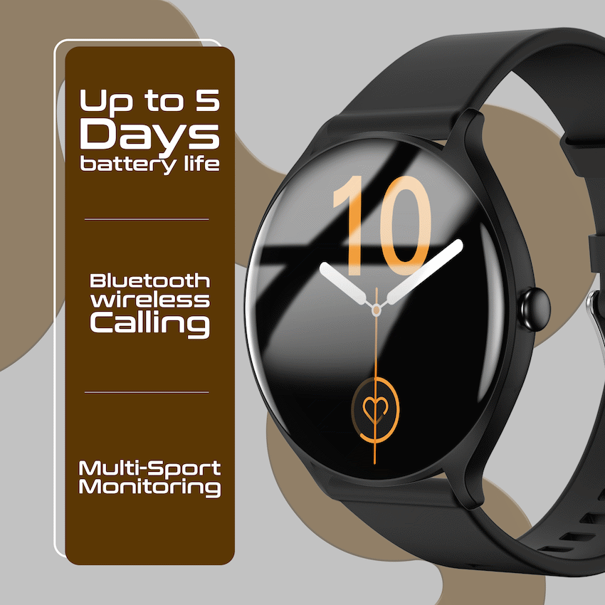 Amplify Compete Series Smart Watch - Black - Guards On Duty Shop & Security Guards
