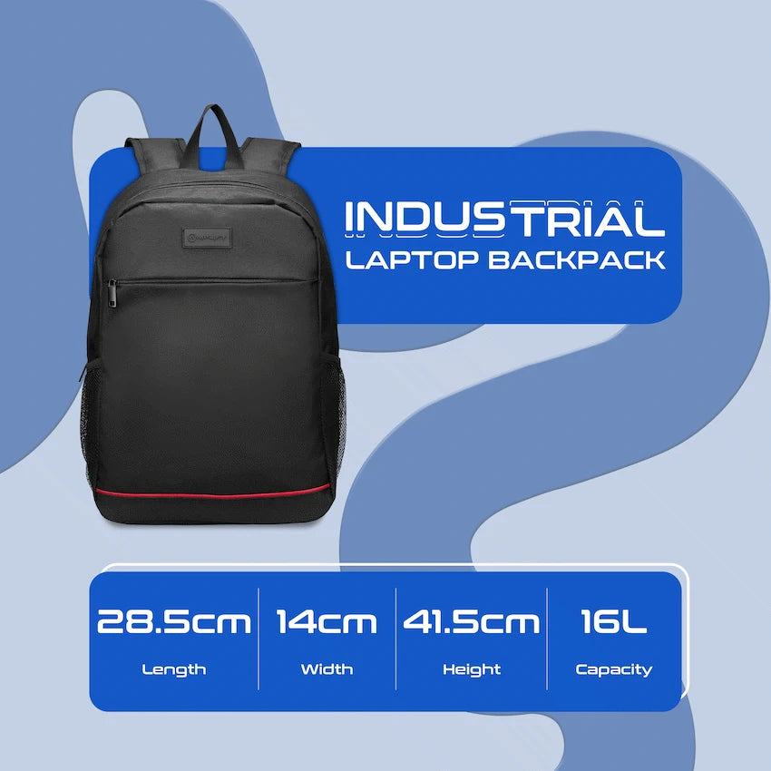 Amplify Industrial 15.6"Laptop Backpack Black - Guards On Duty Shop & Security Guards