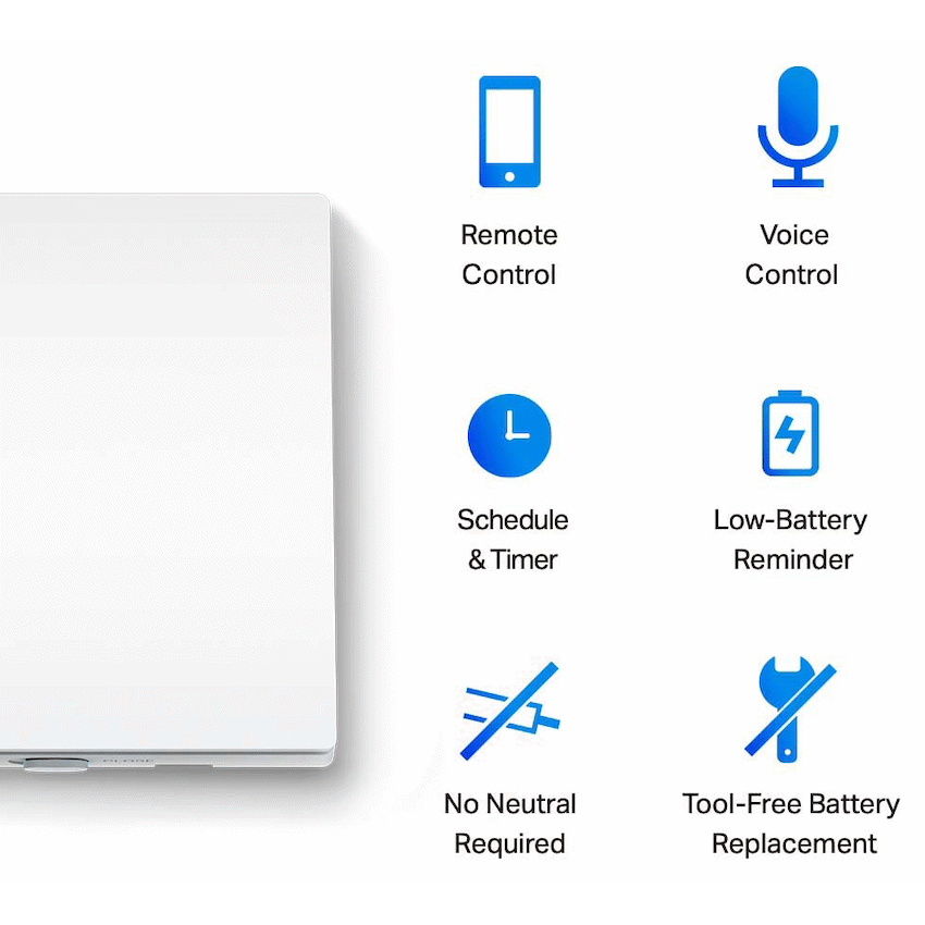 Tapo TP-Link Tapo S210 Smart Light Switch 1 Gang 1 Way