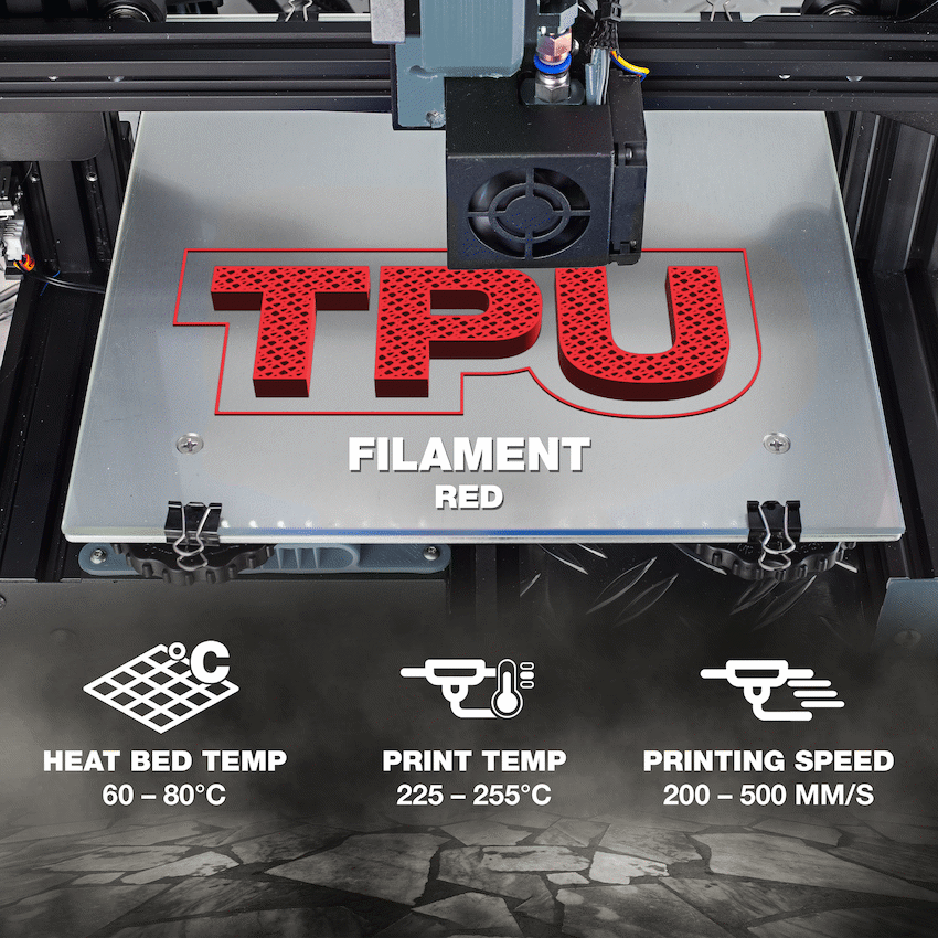 SA Filament TPU 95A 500g - Red
