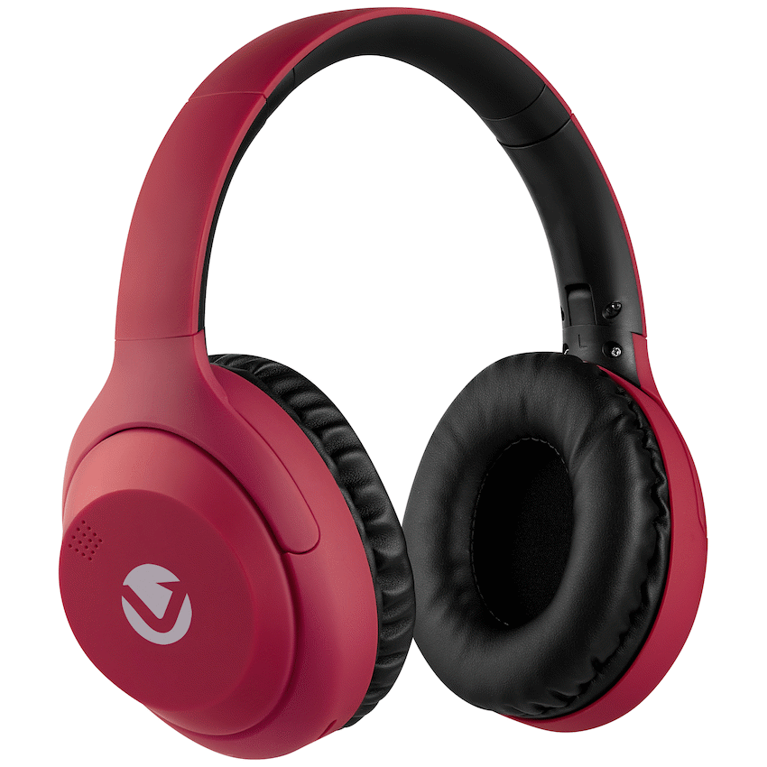 Volkano Cosmic 2 Series Bluetooth Headphones - Red