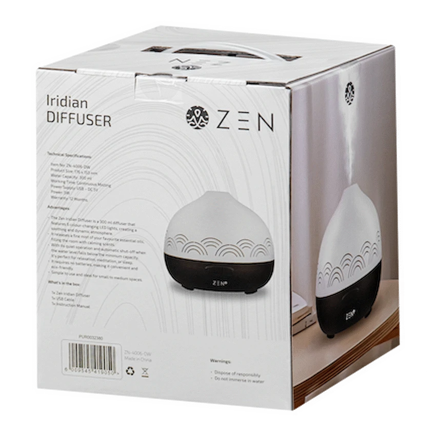Zen Iridian Diffuser - Dark Wood