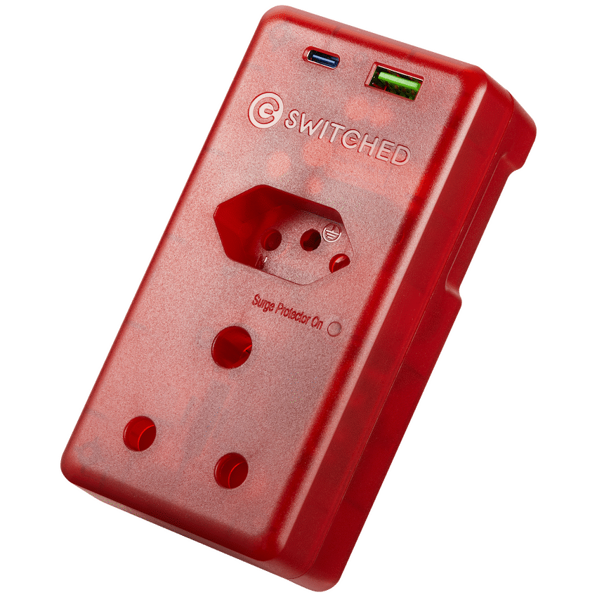 Switched High Surge Multi Adaptor with USB + Type-C PD20W