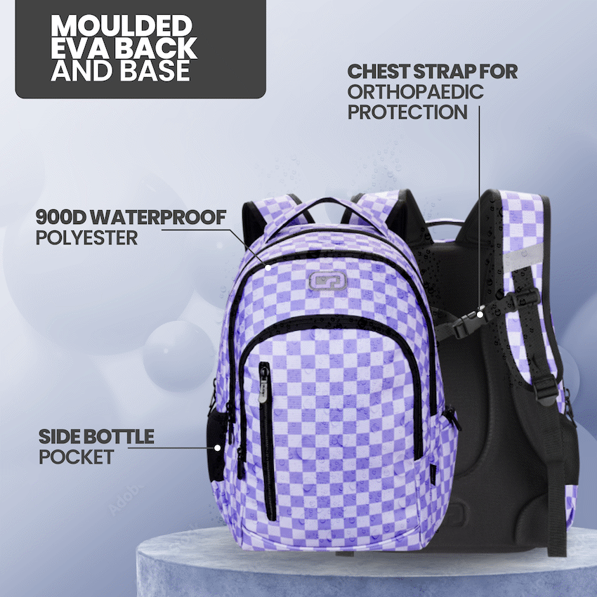 Quest Checker Senior Scholar Backpack Purple