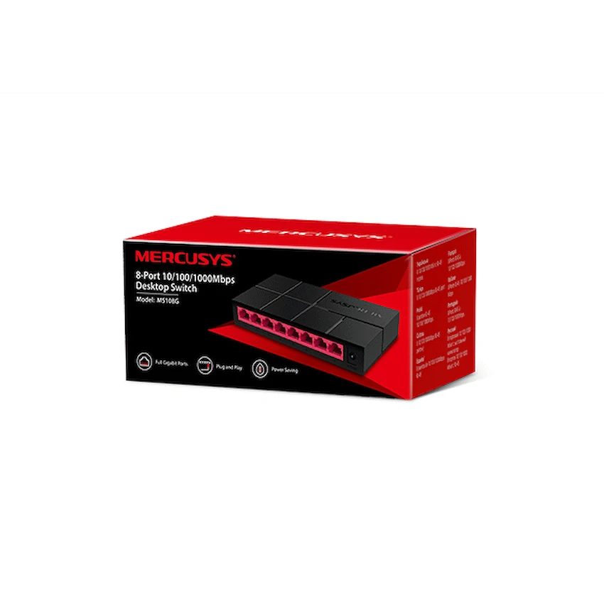 Mercusys TP-Link Mercusys MS108G 8-Port Gigabit Desktop Switch