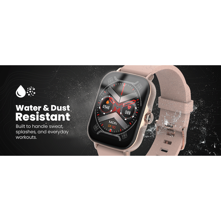 Volkano Active Tech Serene series Watch with heart rate monitor - Gold