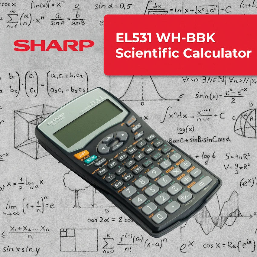 Sharp EL531 WH-BBK - Scientific Calculator - 272 Functions - Guards On Duty Shop & Security Guards